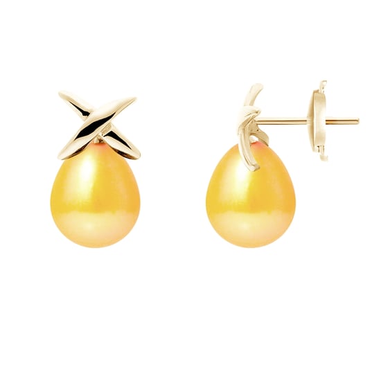 Gold Freshwater Pearls Earrings and yellow gold 750/1000