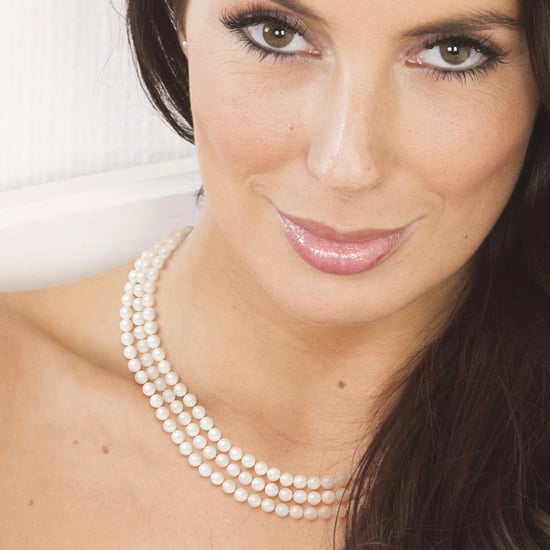 White Freshwater Pearl 3 strands Jackie Kennedy Necklace and Silver Clasp - Image 2