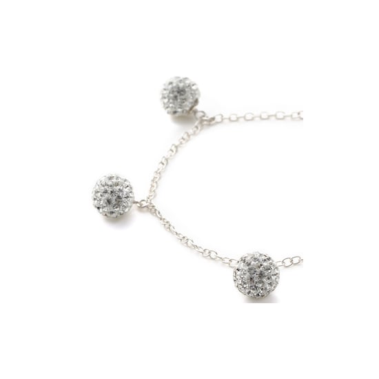 White Crystal Beads Bracelet and 925 Silver - Image 3