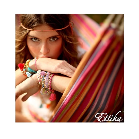 Ettika - Purple Ribbons and Yellow Gold Star Bracelet