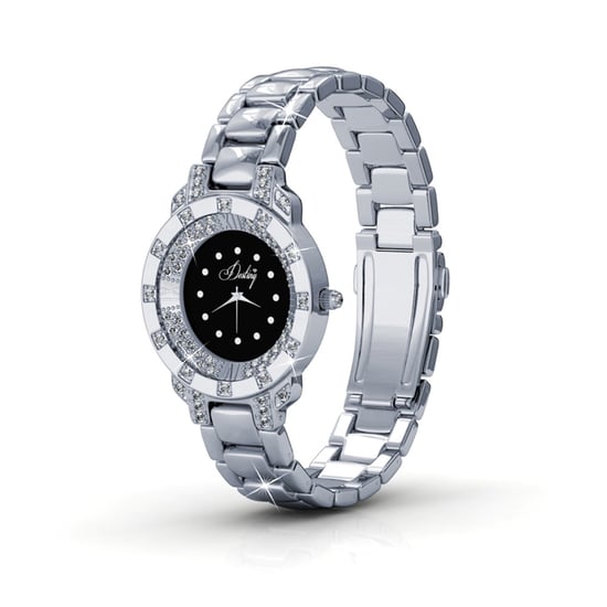 Swarovski - Black Stainless Steel Watch with Swarovski Elements Crystals
