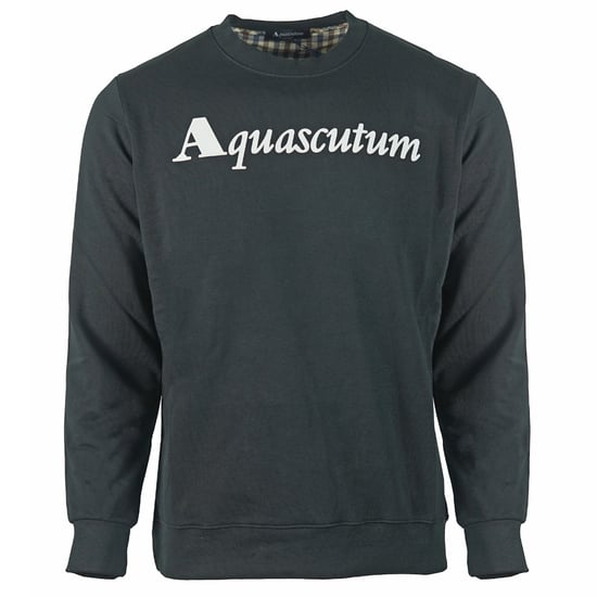 Aquascutum Box Logo Black Sweatshirt - Image 1