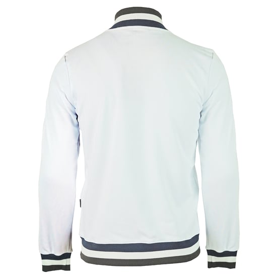 Aquascutum A Logo Zip Sweater White Jacket - Image 2