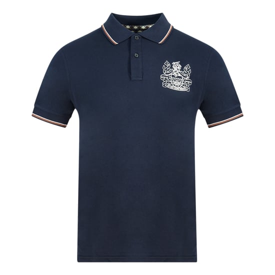 Aquascutum Aldis Crest blauw poloshirt - Image 1