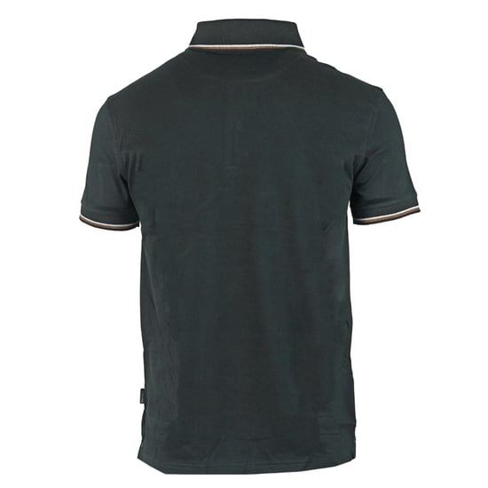 Aquascutum Brand Logo Black Polo Shirt