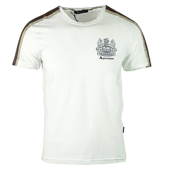 Aquascutum Shoulder Stripe White T-Shirt - Image 1