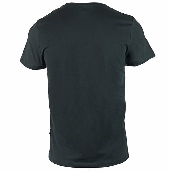 Aquascutum Shoulder Stripe Black T-Shirt - Image 2