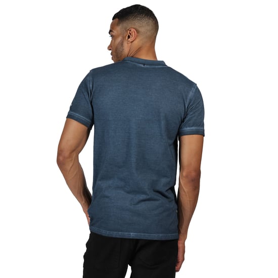 Regatta Mens Taiden Organic Cotton Vintage Washed Polo Shirt