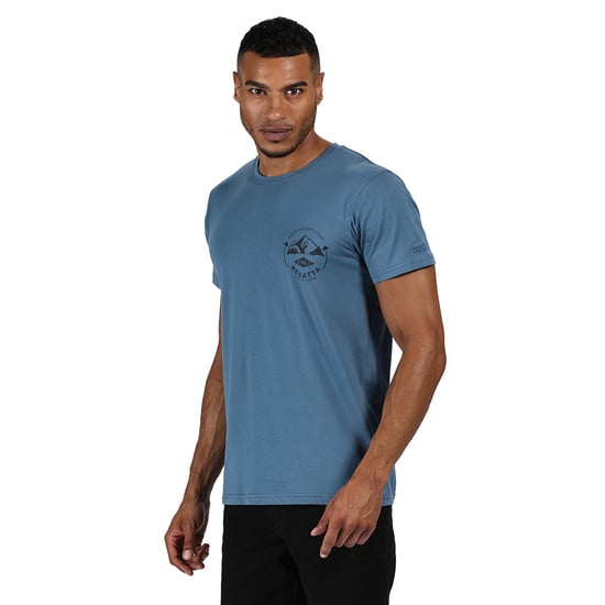 Regatta Mens Cline IV Cotton Casual Grahpic T Shirt Tee