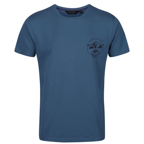 Regatta Mens Cline IV Cotton Casual Grahpic T Shirt Tee