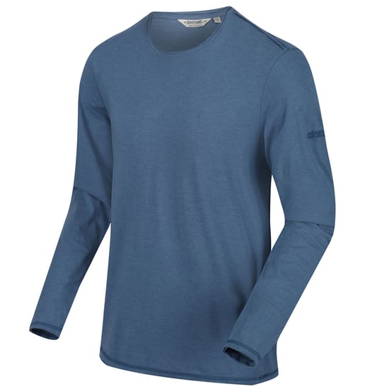 Regatta Mens Karter II Coolweave Cotton Long Sleeve T Shirt