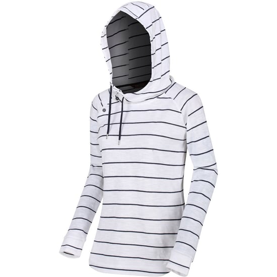 Regatta Womens Merindah Striped Hooded Jersey Hoodie Sweater
