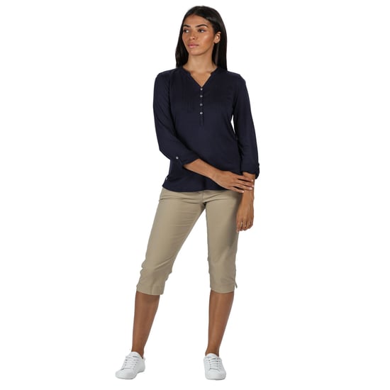 Regatta Womens Fflur Button Detail Jersey Blouse Shirt