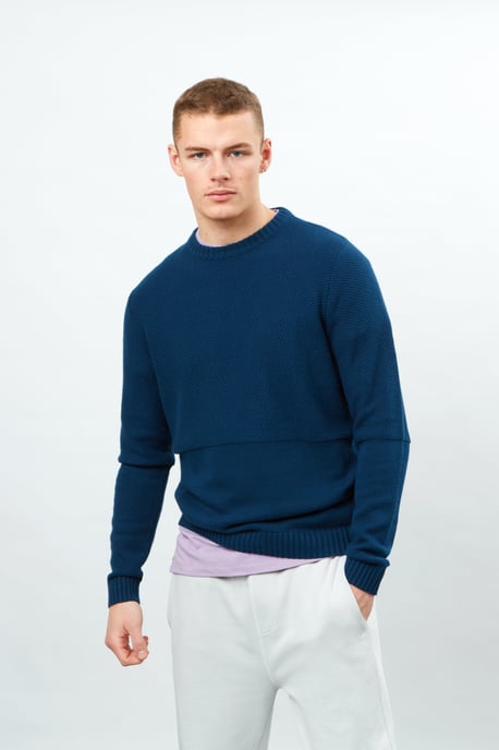 Textured Knit Crew