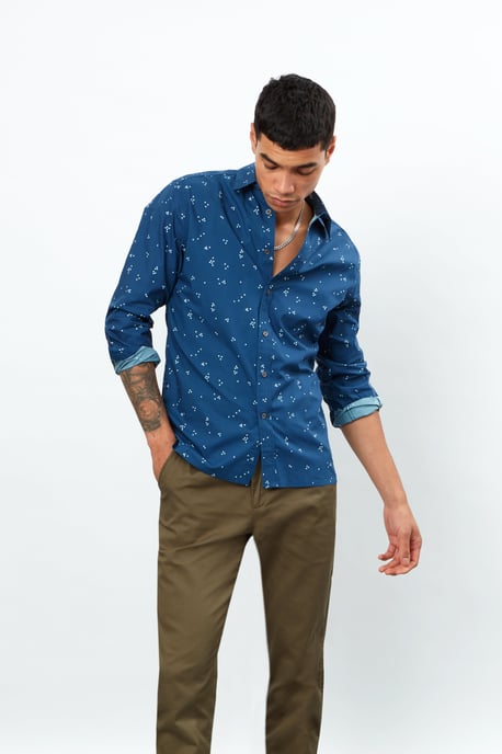 Random Dots Short Sleeve Shirt