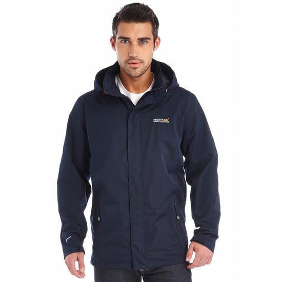 Regatta Mens Matt Waterproof Hiking Walking Jacket Coat Navy - Image 1