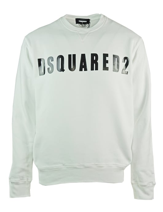 Dsquared2 Large Logo Print White Jumper