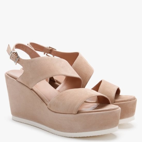 Daniel Samara Suede Asymmetric Strap Wedge Sandals