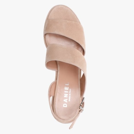 Daniel Samara Suede Asymmetric Strap Wedge Sandals