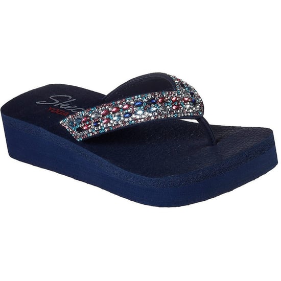 Skechers Womens Vinyasa Glory Day Platform Flip Flops