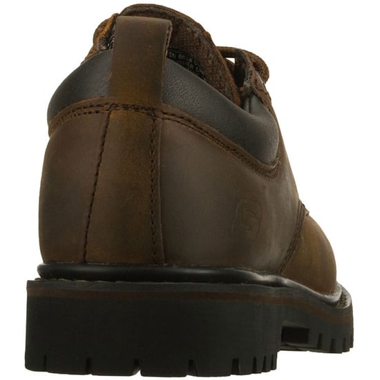 Skechers Tom Cats Leren Heren Donkerbruine Veterschoenen - Image 4