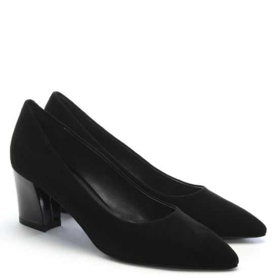 Calpierre Sonata Suede Gloss Heel Court Shoes