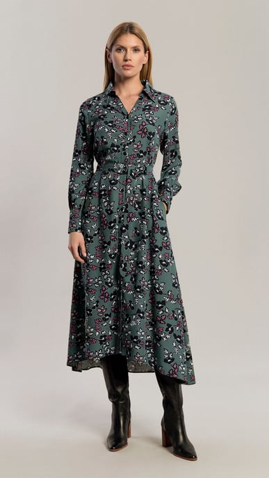 Dress Amber Floral Green