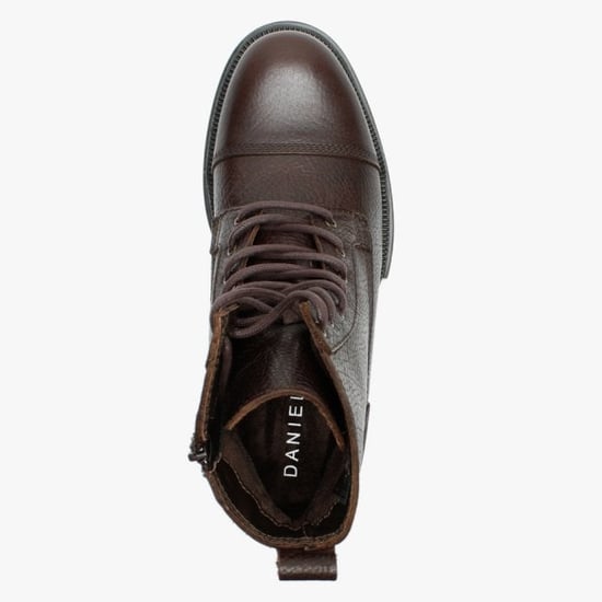 Daniel Sumble Tumbled Leather Ankle Boots