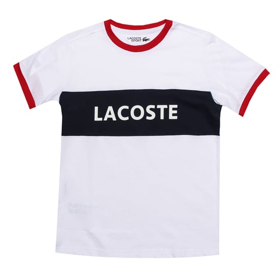 Boy's Lacoste Junior Sport Panel T-Shirt in White