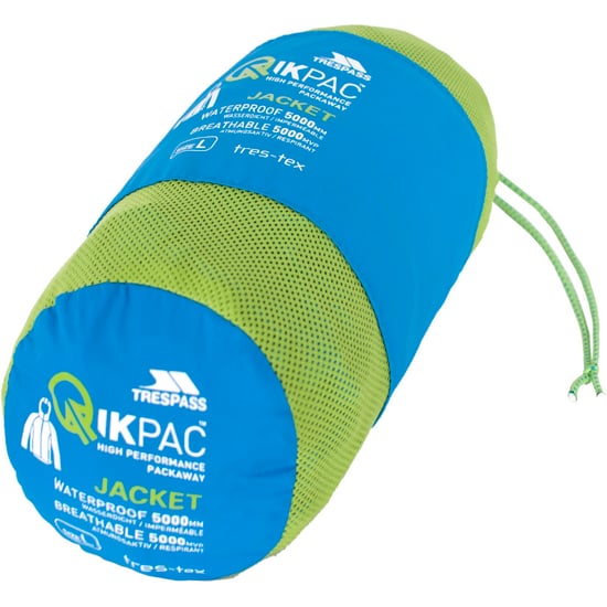 Trespass Mens & Womens/Ladies Qikpac Packaway Waterproof Shell Jacket