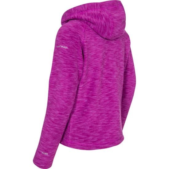 Trespass Boys & Girls Moonflow Hooded Soft Knitted Marl Fleece Jacket