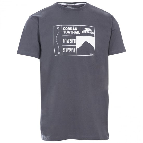 Trespass Mens Tuathail Wicking Short Sleeve Graphic T Shirt