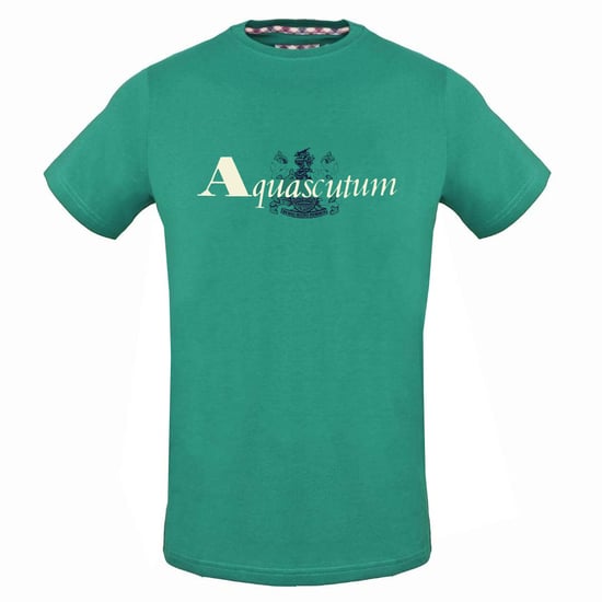 Aquascutum merk Aldis logo groen T-shirt - Image 1