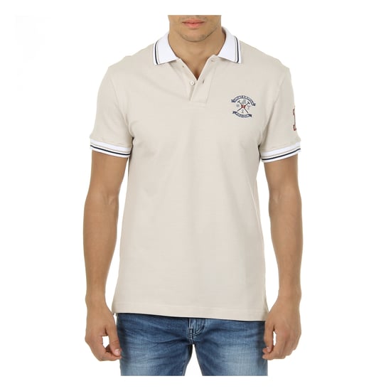 Ufford & Suffolk Polo Club Mens Polo Short Sleeves Beige FURIA