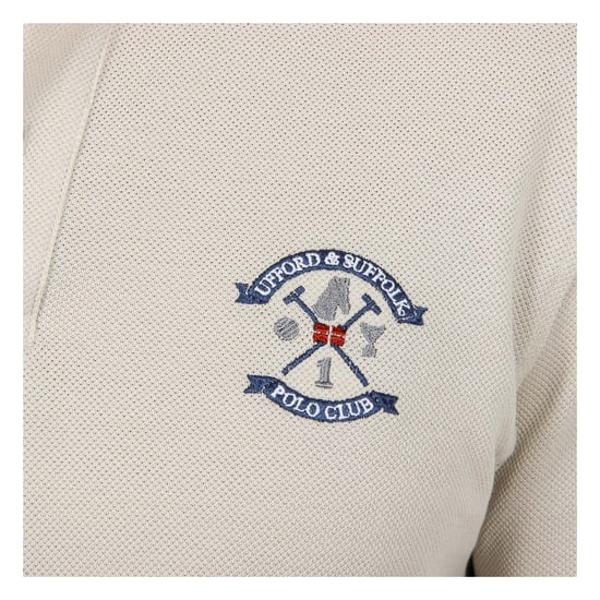 Ufford & Suffolk Polo Club Mens Polo Short Sleeves Beige FURIA