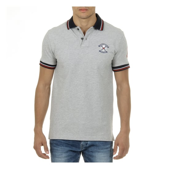 Ufford & Suffolk Polo Club Mens Polo Short Sleeves Grey NOTTE