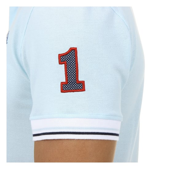 Ufford & Suffolk Polo Club Mens Polo Short Sleeves Light Blue KID