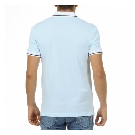 Ufford & Suffolk Polo Club Mens Polo Short Sleeves Light Blue KID