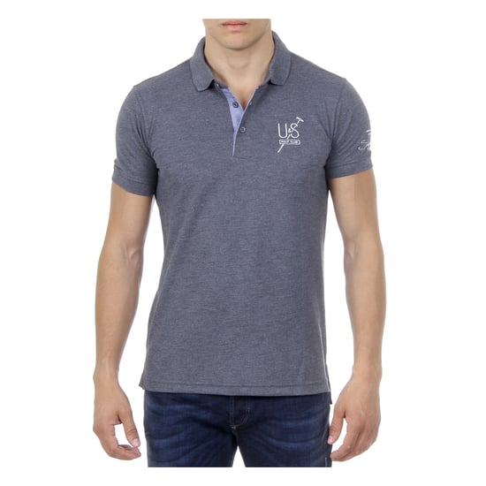 Ufford & Suffolk Polo Club Mens Polo Short Sleeves US026 ANTHRACITE