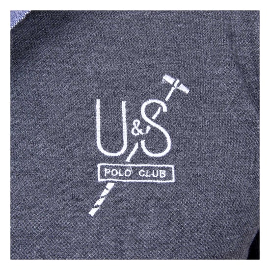 Ufford & Suffolk Polo Club Mens Polo Short Sleeves US026 ANTHRACITE