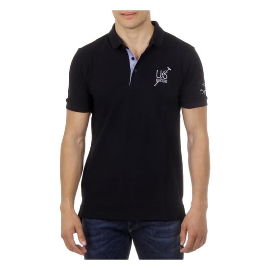 Ufford & Suffolk Polo Club Mens Polo Short Sleeves US026 BLACK