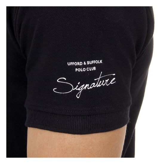 Ufford & Suffolk Polo Club Mens Polo Short Sleeves US026 BLACK
