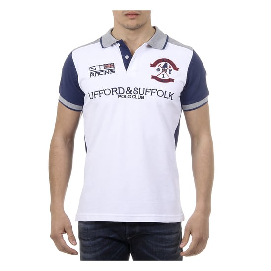 Ufford & Suffolk Polo Club Mens Polo Short Sleeves US001 WHITE