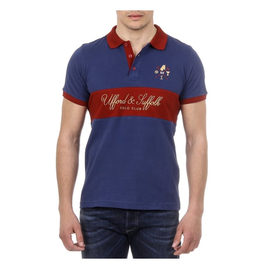 Ufford & Suffolk Polo Club Mens Polo Short Sleeves US002 NAVY BLUE
