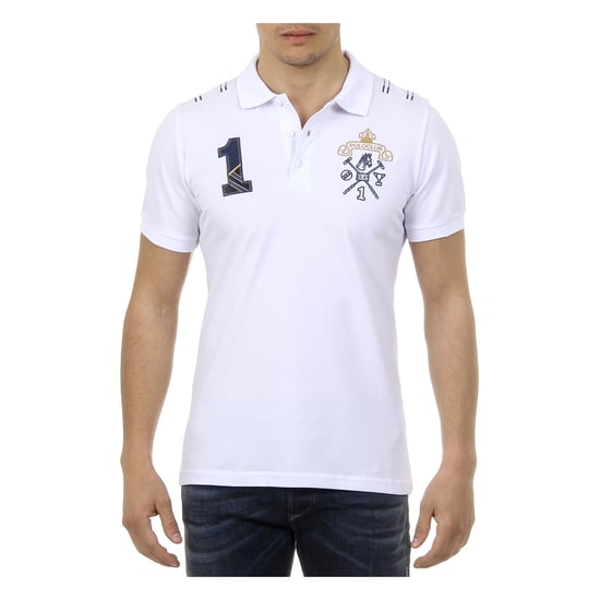 Ufford & Suffolk Polo Club Mens Polo Short Sleeves US008 WHITE