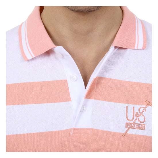 Ufford & Suffolk Polo Club Mens Polo Short Sleeves US006 PINK