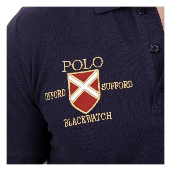 Ufford & Suffolk Polo Club Mens Polo Short Sleeves US007 NAVY BLUE