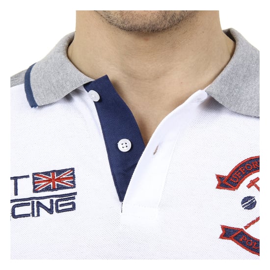 Ufford & Suffolk Polo Club Mens Polo Short Sleeves US001 WHITE