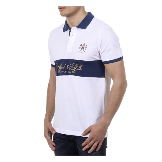 Ufford & Suffolk Polo Club Mens Polo Short Sleeves US002 WHITE