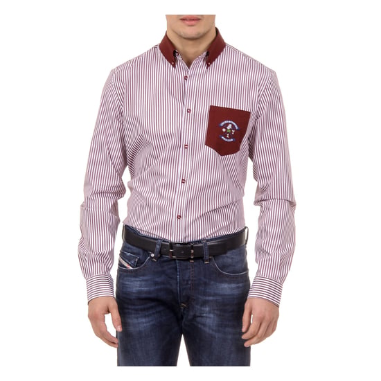 Ufford & Suffolk Polo Club Mens Shirt USC01 A3 BORDEAUX